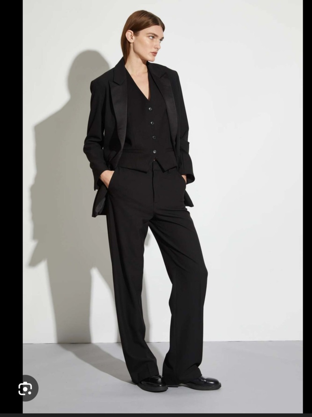 SAINTART CAIT LOW-RISE STRAIGHT LEG TUXEDO